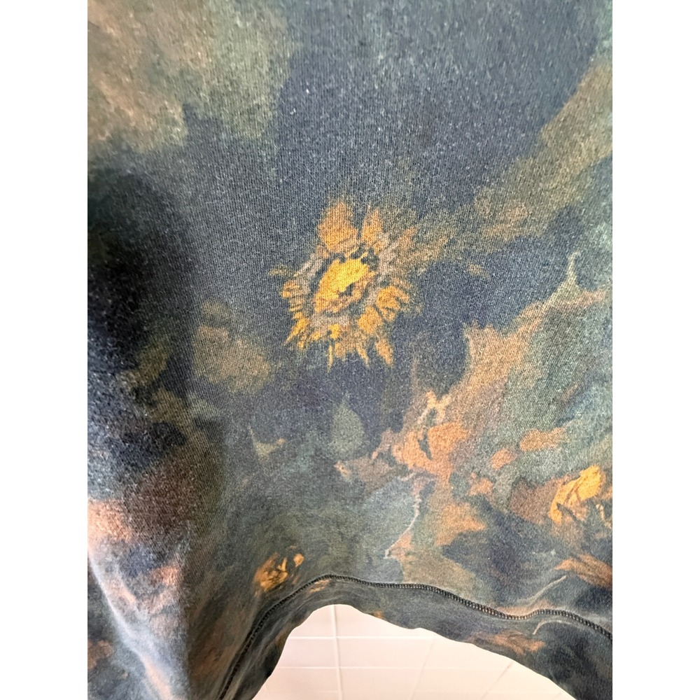 Johnny Was Los Angeles Floral Tie Dye Velvet Stripe Sweatshirt J17621-0 Teal M - Picture 6 of 9